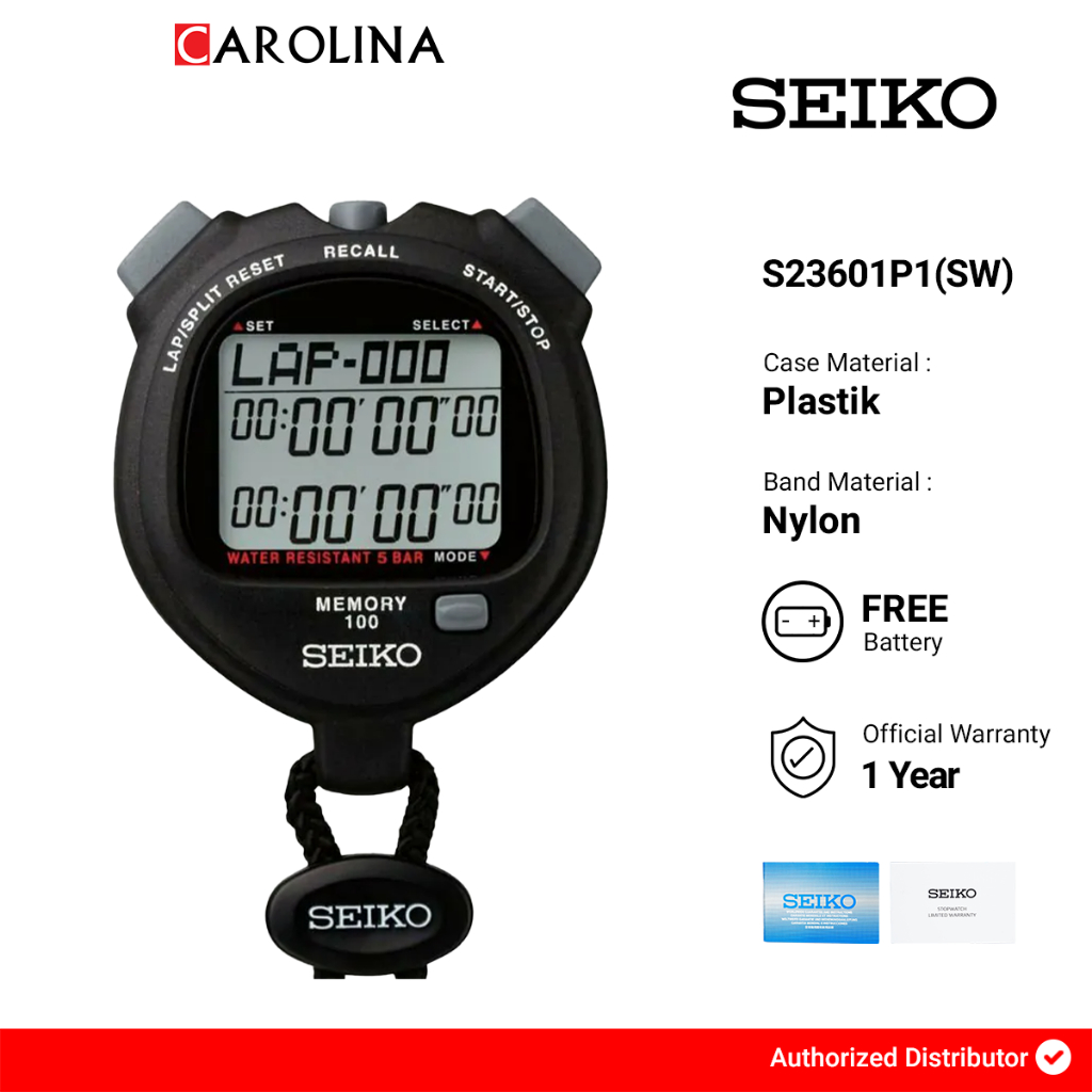 Stopwatch SEIKO Digital S23601P1(SW)