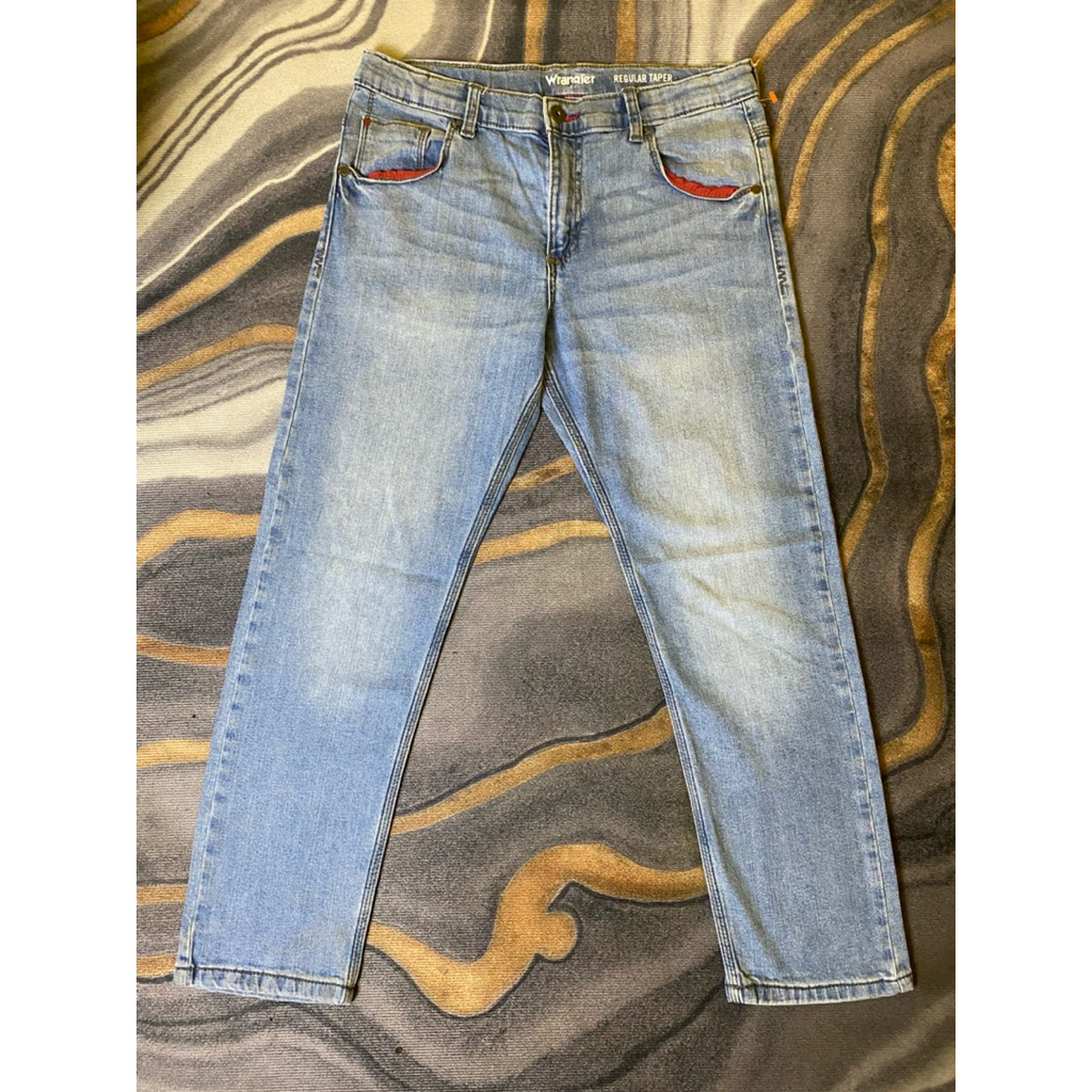 Celana Panjang Wrangler Reguler Taper Second Original