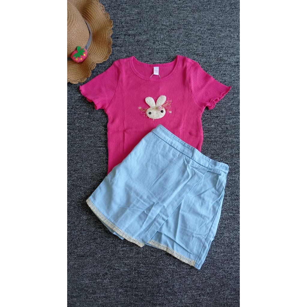 GI - DAE - SETELAN ROK CELANA ANAK CEWEK IMPORT