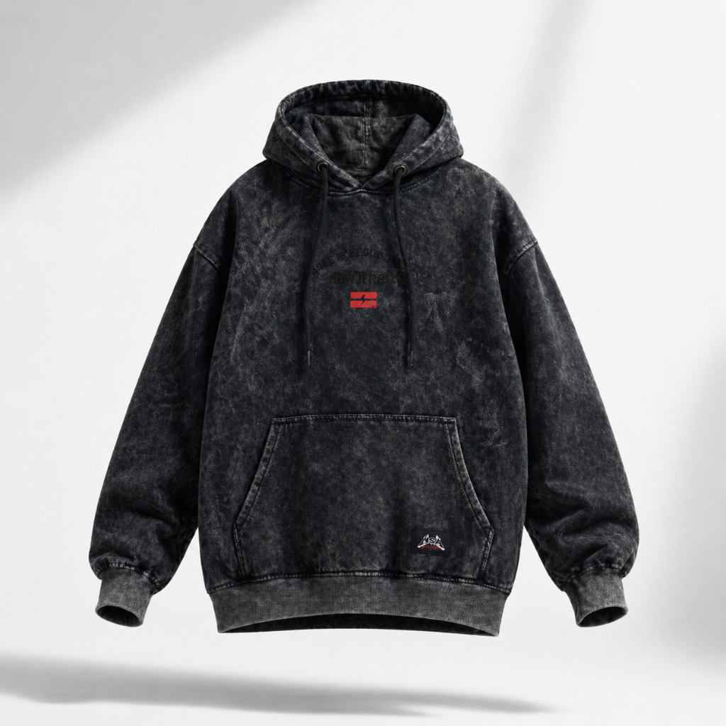 Nsa Ind Hoodie Tie Dye Maxim Black pria wanita