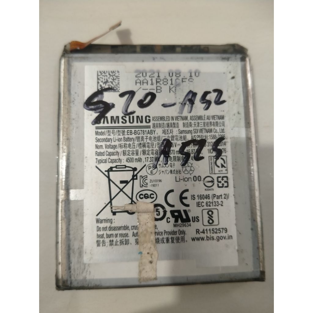 Batre Hp Samsung S20 A52 A52S