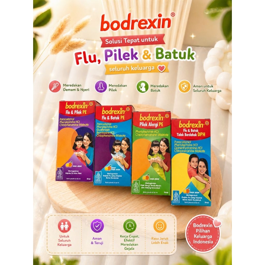 BODREXIN SIRUP ANAK - PILIH SESUAI GEJALA