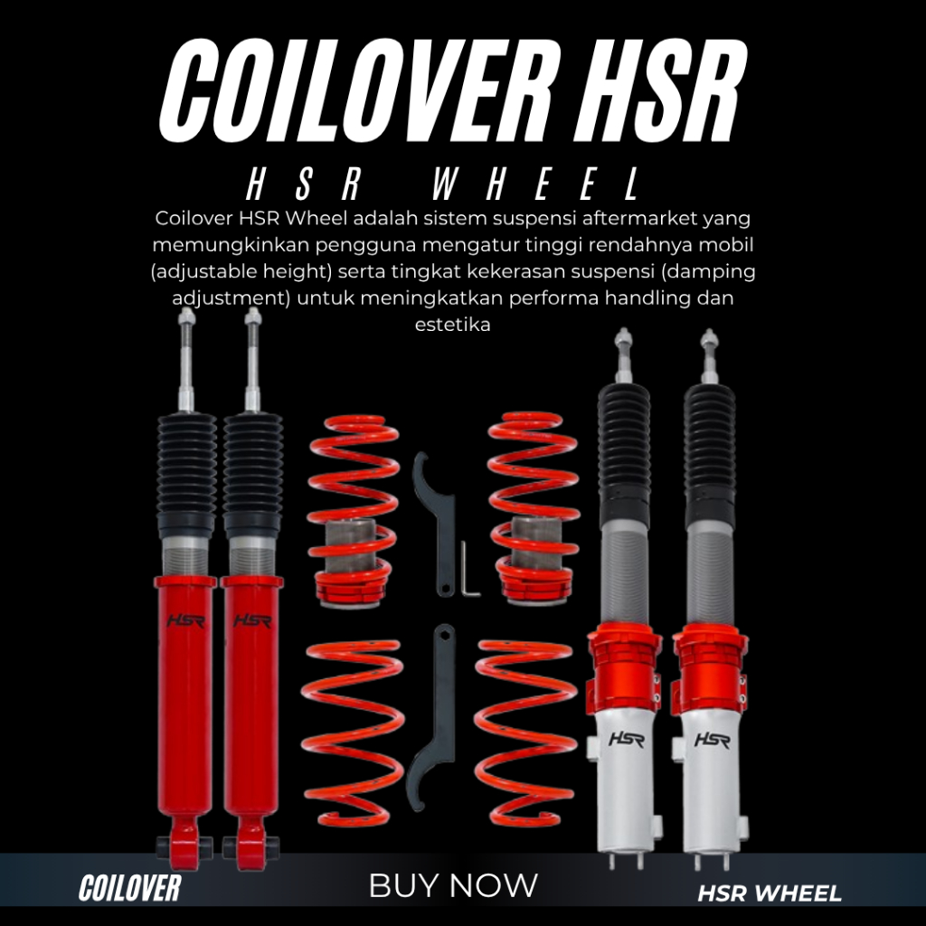 COILOVER SUSPENSI SHOCK DAN PER CEPER BISA DI SETEL UNTUK MOBIL AVANZA 2020 KE BAWAH PNP