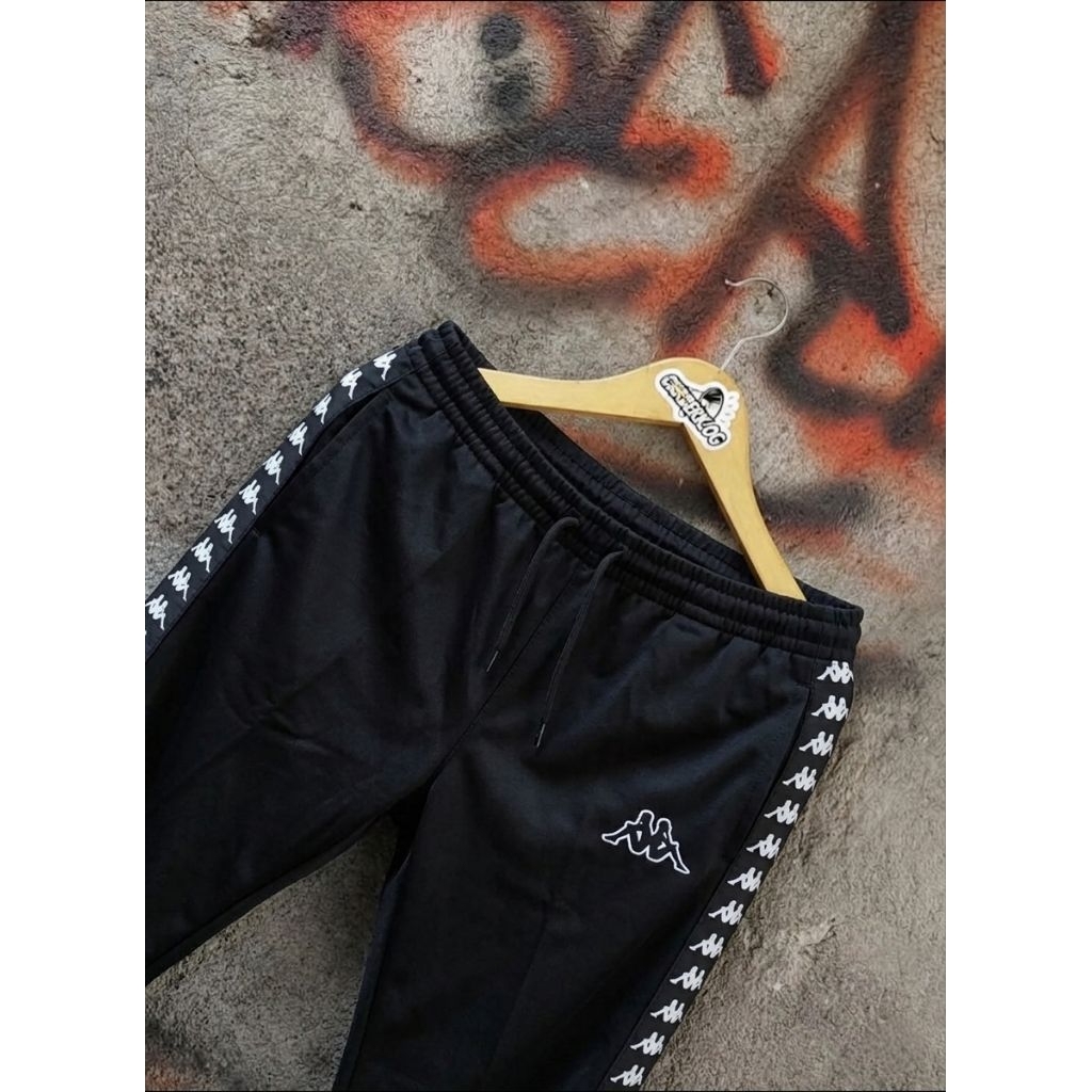 Trackpant Kappa Taped Black on Black BNIBWT