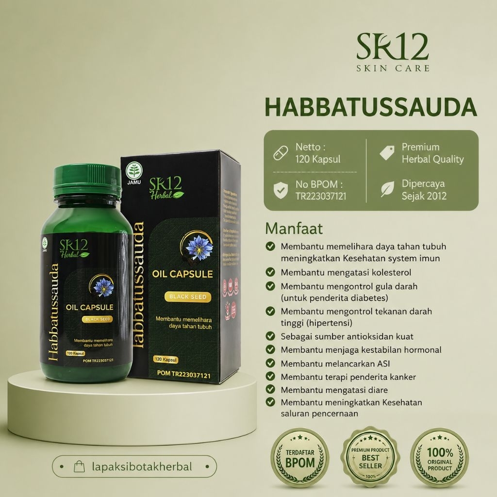Sr12 Herbal habbatussauda kapsil oil Habbasyi Premium Grade A jinten hitam