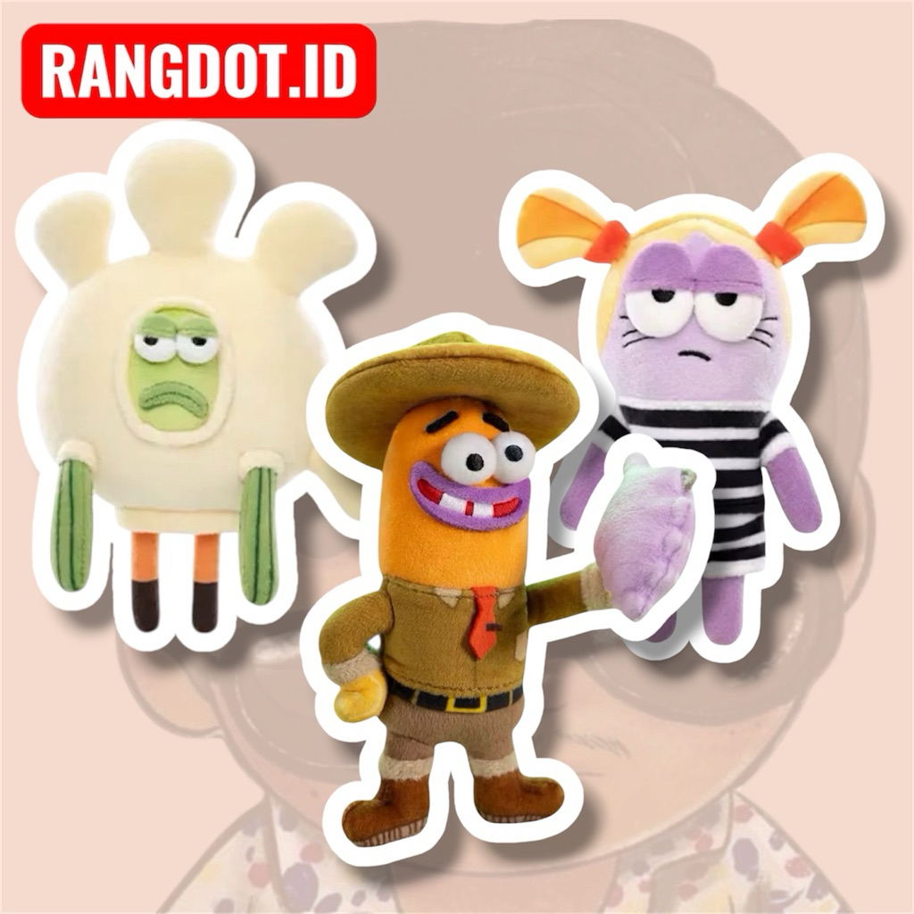 Residents of Bikini Bottom - Whimsical Plush Part 2 Pendant Gantungan Tas Selected
