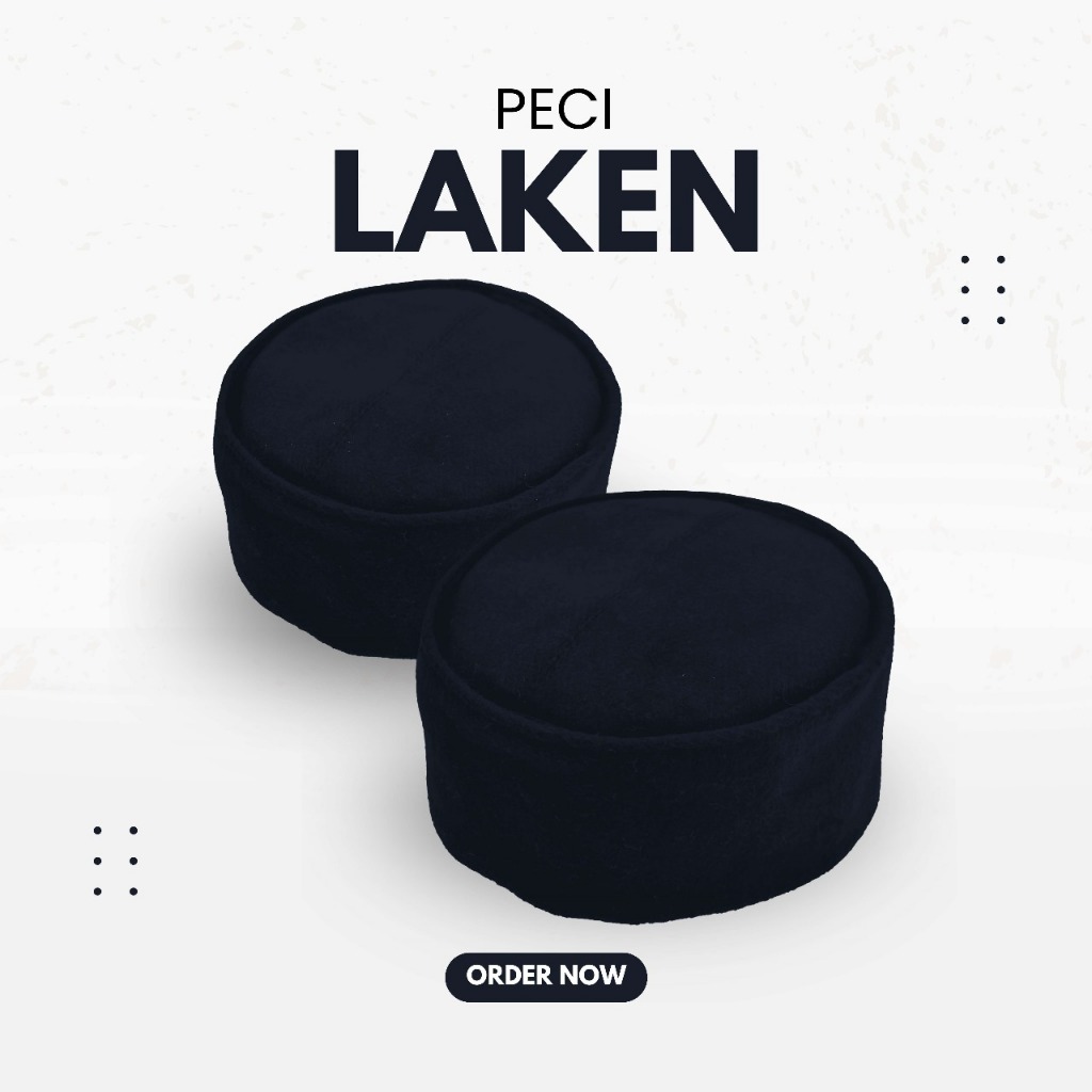 Peci Kopiah Lipat Mesir Laken Biru Dongker Perlengkapan Sholat Pria Adem Murah Bagus