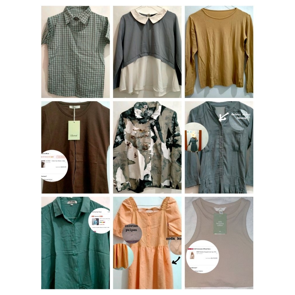 preloved baju kuliah