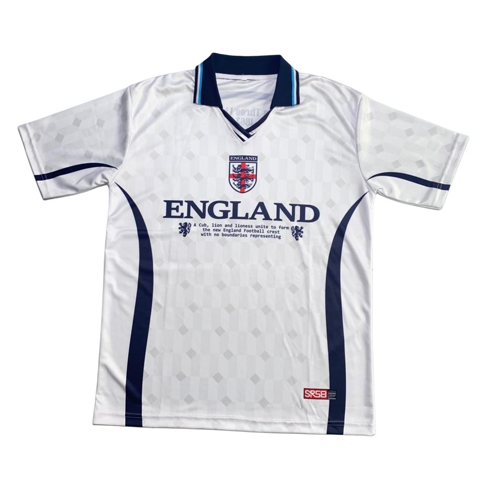 Jersey England Vintage World Cup Series Jersey Bola Fantasy Retro Jersey Piala Dunia 2026/2027 Unise