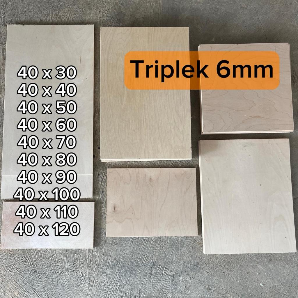 triplek 6mm meranti halus lebar 40cm