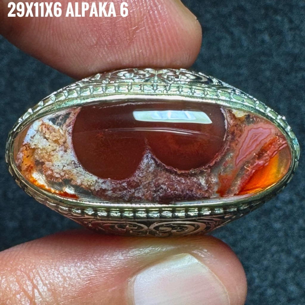 Cincin Batu Akik Natural Lafadz Allah