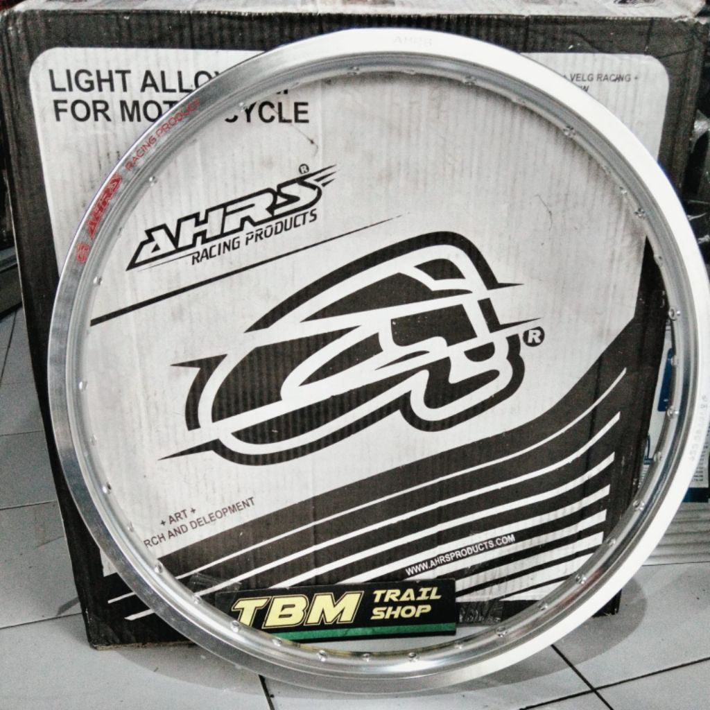 VELG TRAIL RING 21X160 AHRS HOLE 36 SILVER ALUMINIUM
