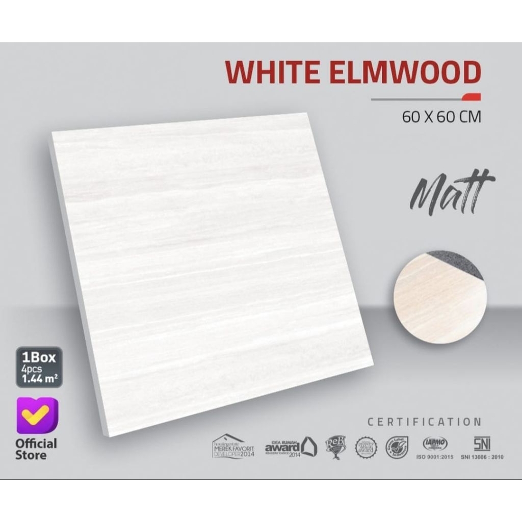 Granite 60x60 Indogress White Elmwood | Matt