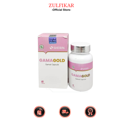 SHERIN Suplement kecantikan Gamagold 60 kapsul