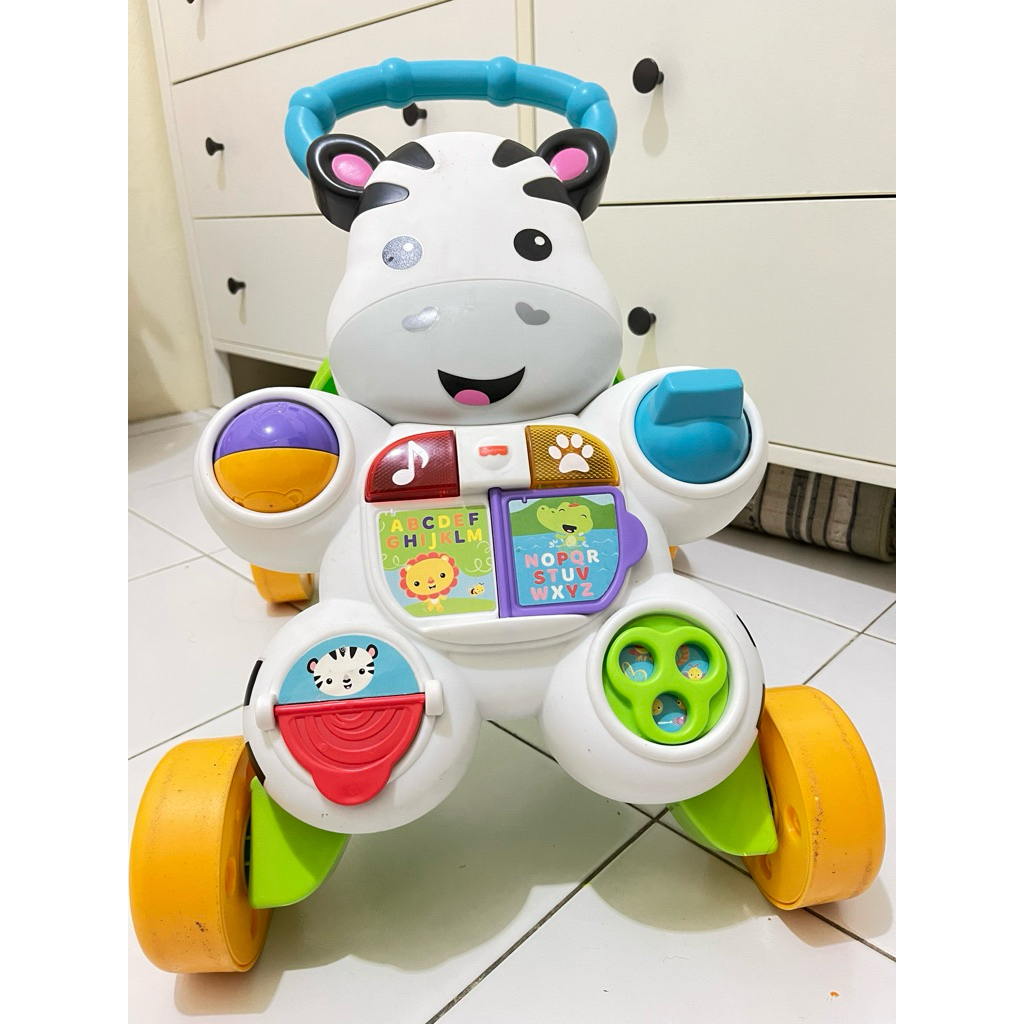 Preloved baby push walker zebra fisher price