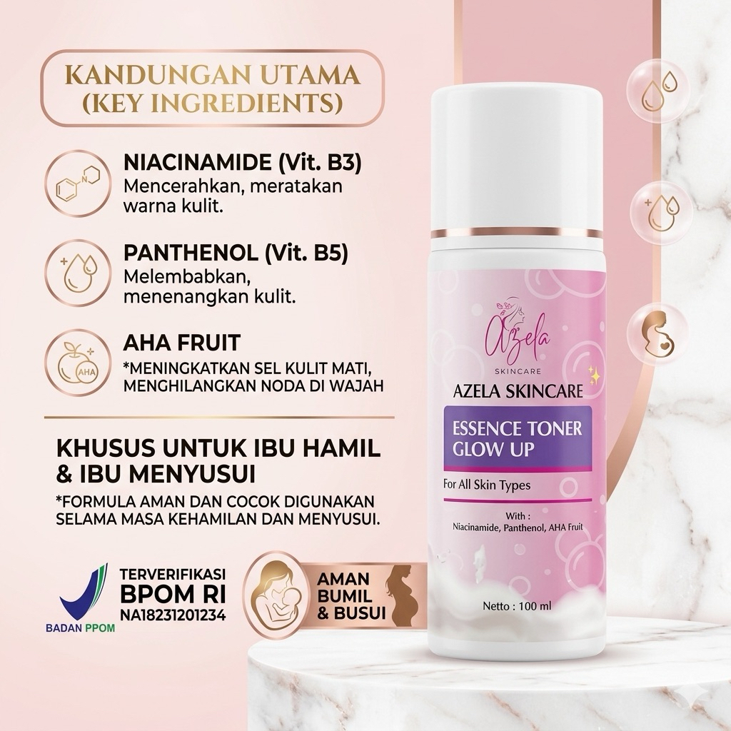 Farma Toner BPOM Azela Skincare /Essence Toner Azela