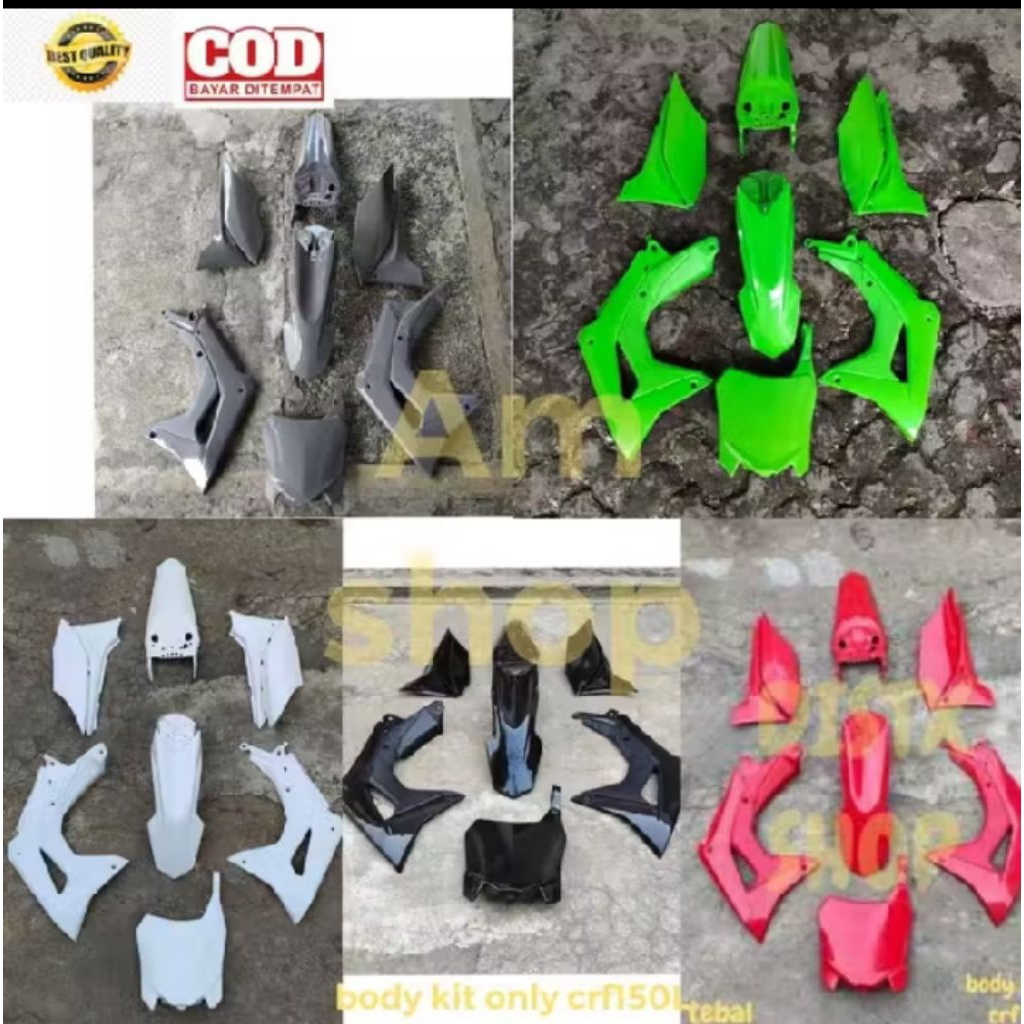 BODY KIT ONLY CRF150 L BODY FULL SET CRF 150L BODY SET CRF 150L TANPA JOK TANGKI
