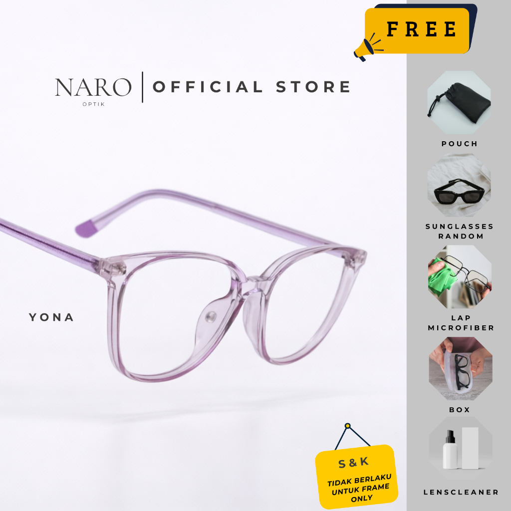 NARO Frame Kacamata Yona Kotak Besar
