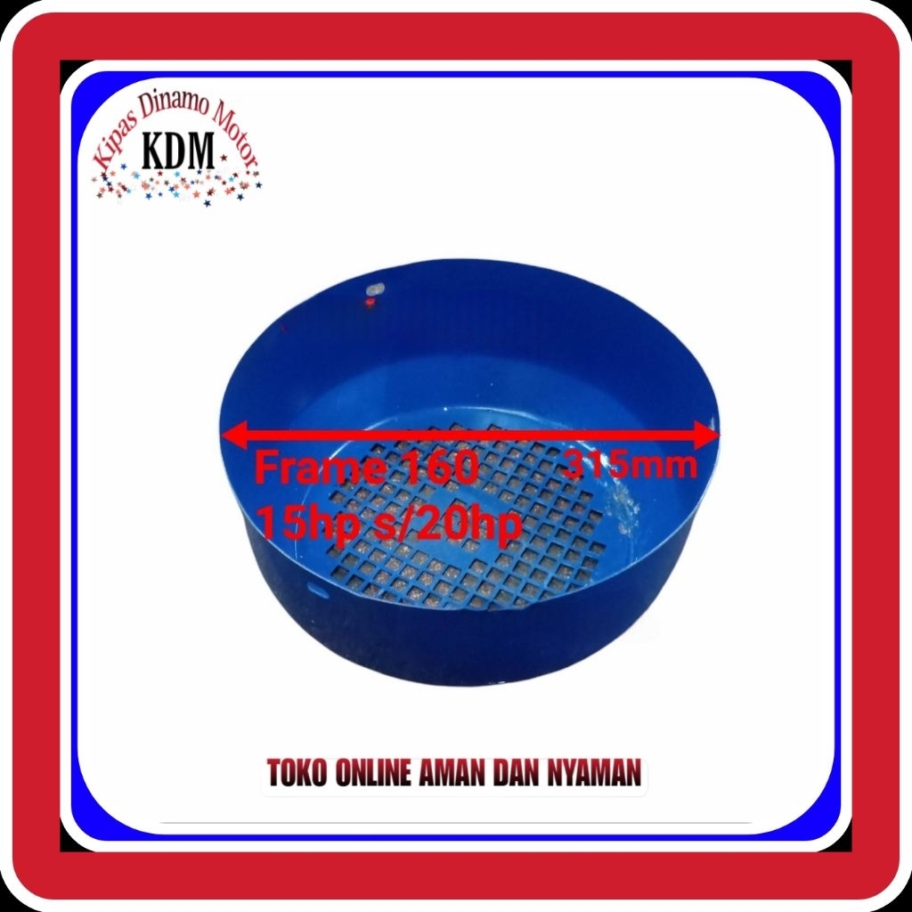 Frame 160 Fan Cover-Tutup Kipas Dinamo-Fan Cover Extrenal