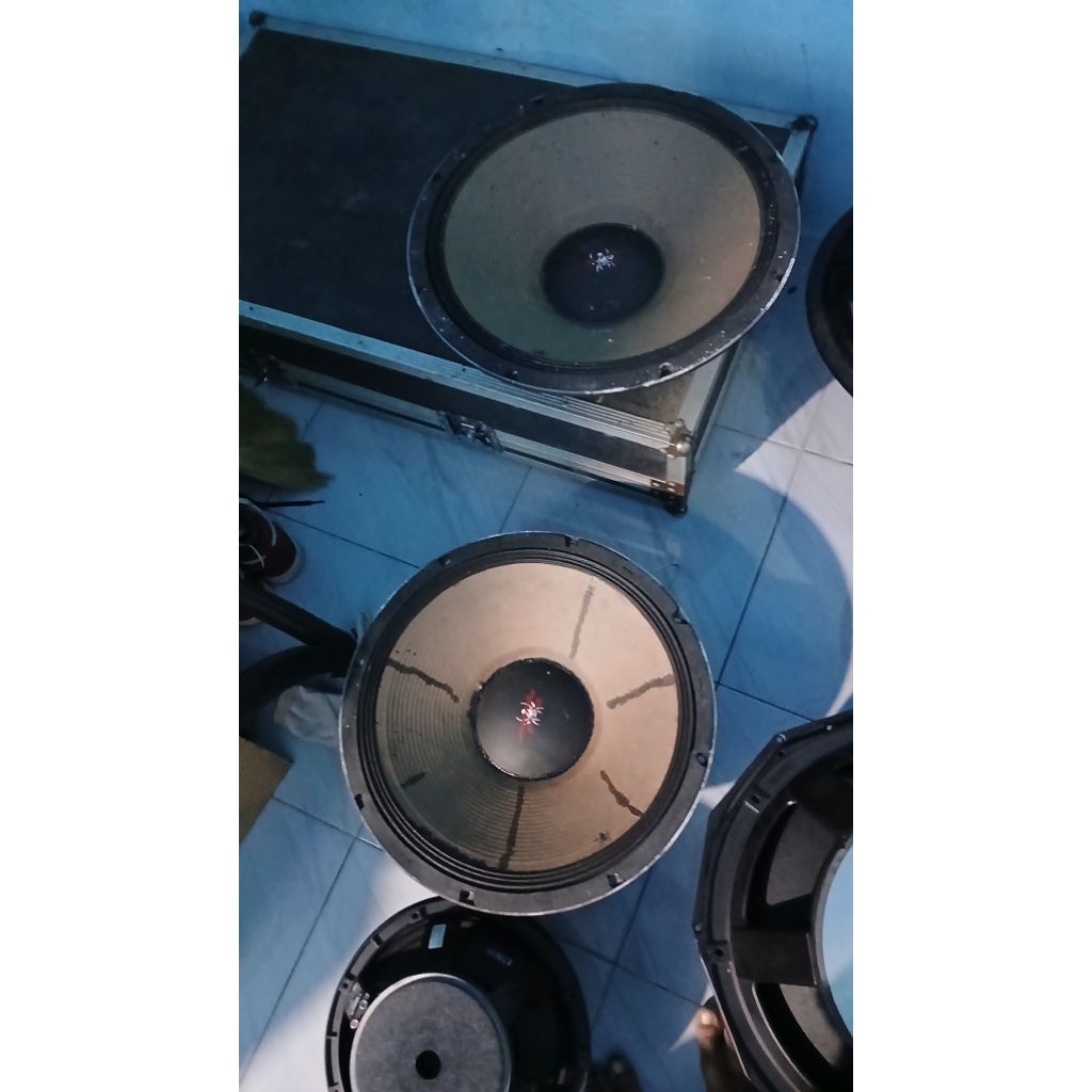 speaker 18 inc black spider