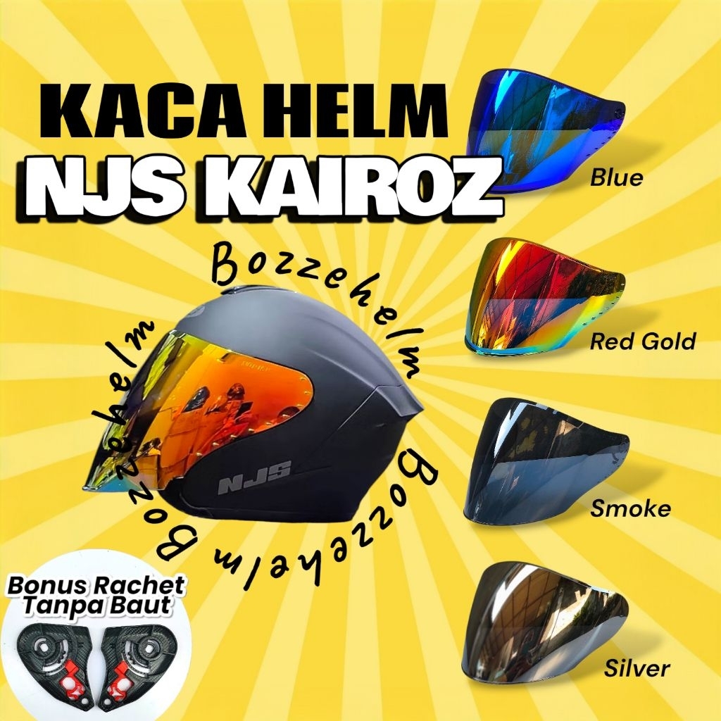 Kaca Helm NJS Kairoz Visor Flat NJS Kairoz
