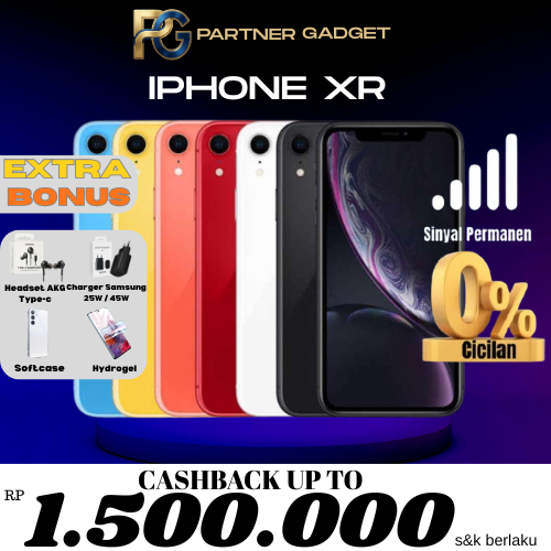 iPhone XR 64GB 128GB 256GB Garansi Resmi iBox