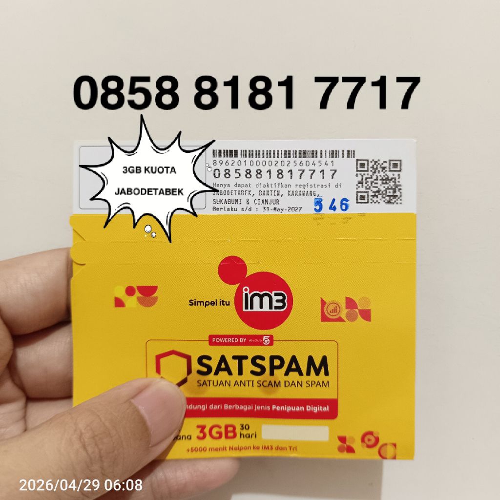 NOMOR CANTIK INDOSAT KARTU PERDANA INDOSAT