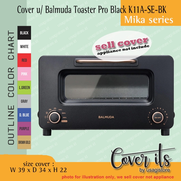 COVER UNTUK BALMUDA TOASTER PRO BLACK K11A-SE-BK
