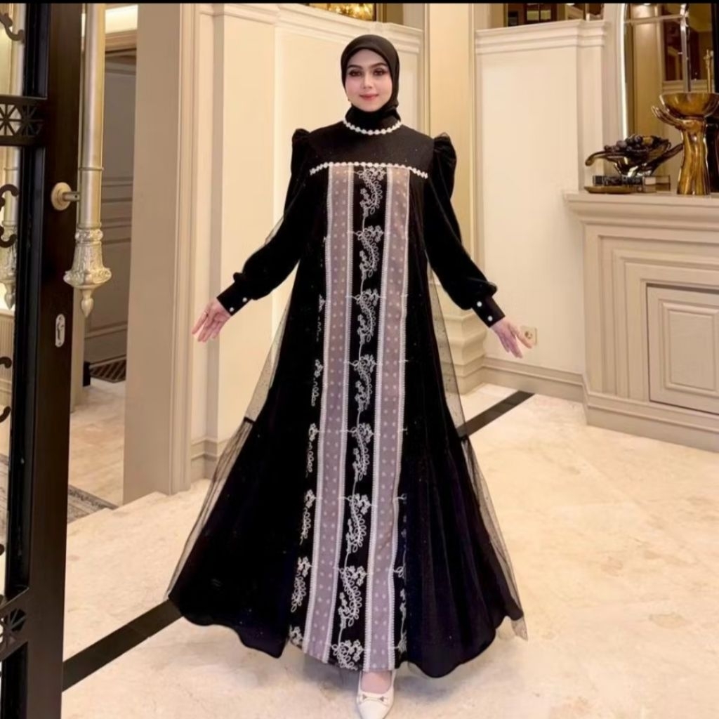 SHELLA SAUKIA - RAYA DRESS 0409 / GAMIS SHELLA SAUKIA