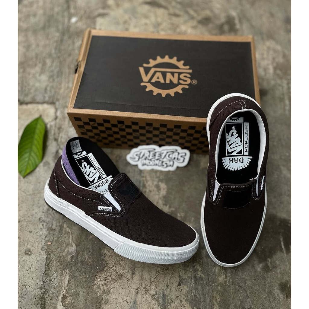 NEW VANS BMX SLIP-ON PRO ‘Dakota Roche. Brown white THE LIMITED VANS