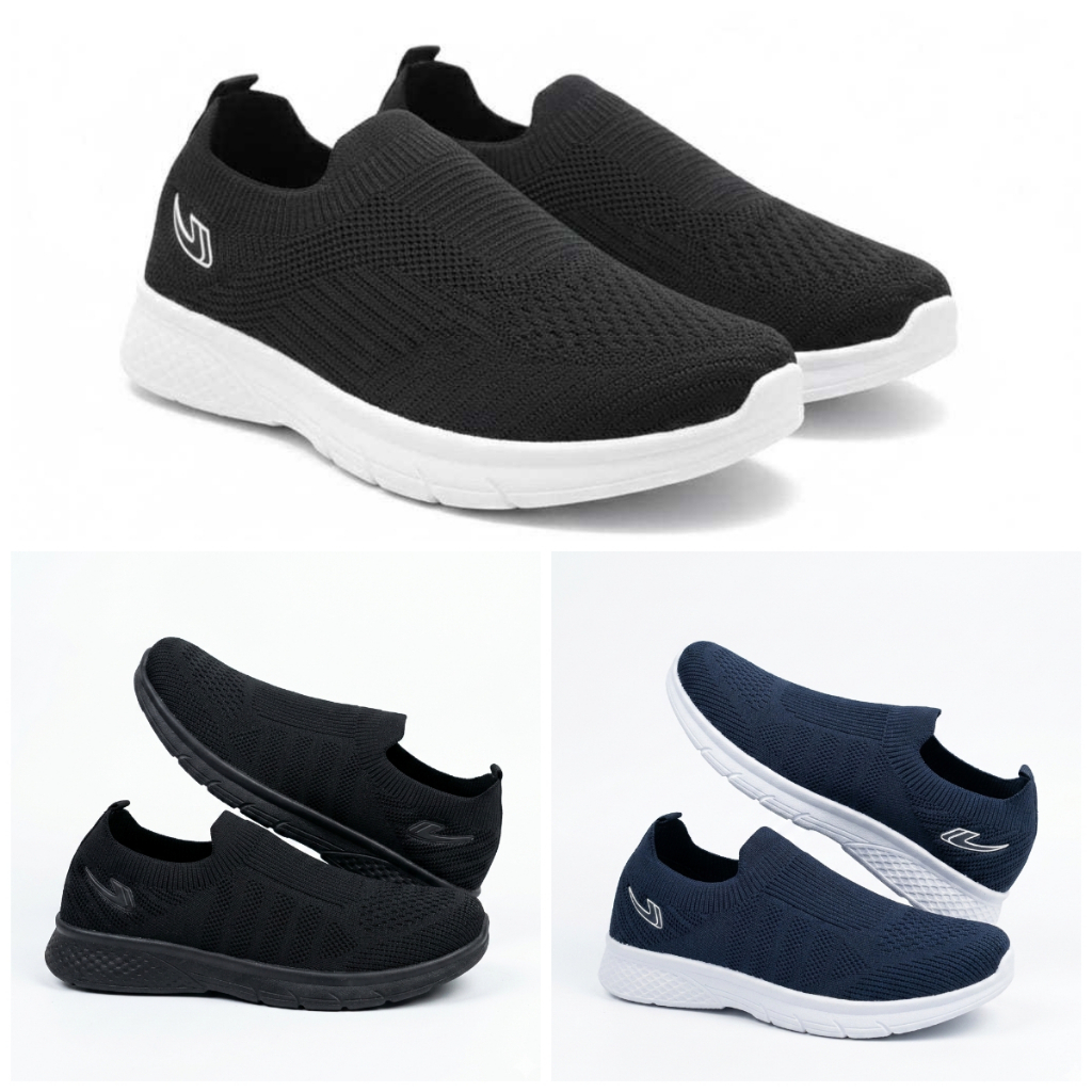 Sepatu Slip On Rajut Pria New Era Winner 05 Size 39-43