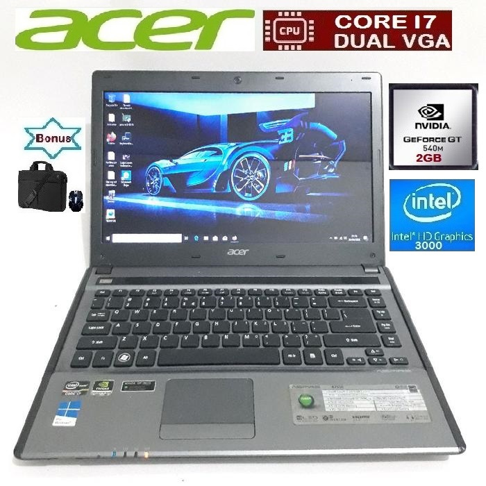 LAPTOP ACER CORE I7 VGA RAM 8GB SSD 500GB