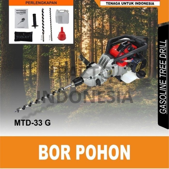 Mesin Bor Pohon / Gasoline Tree Drill Matsumoto MTD-33 G MTD 33G ORIGINAL