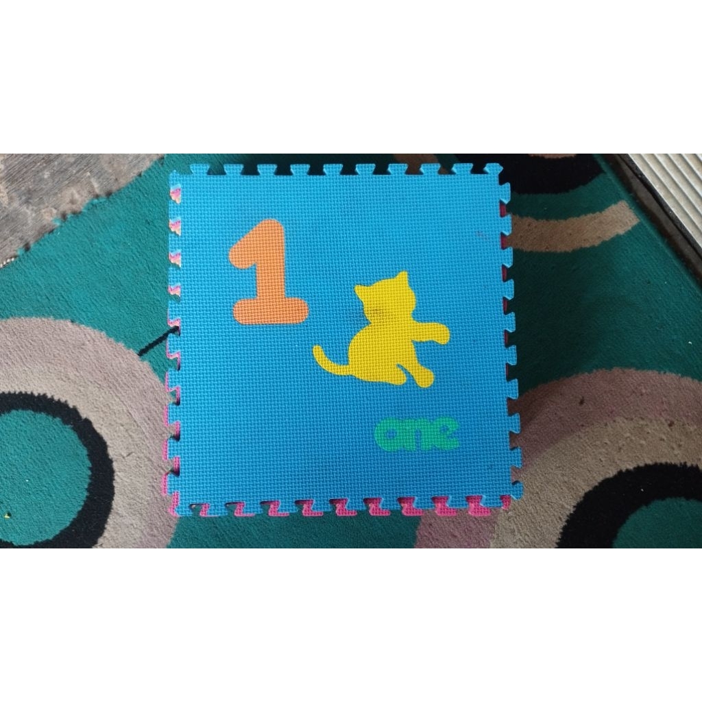 PUZZLE KARPET MATRAS SECOND EDUMATS ANGKA GAMBAR