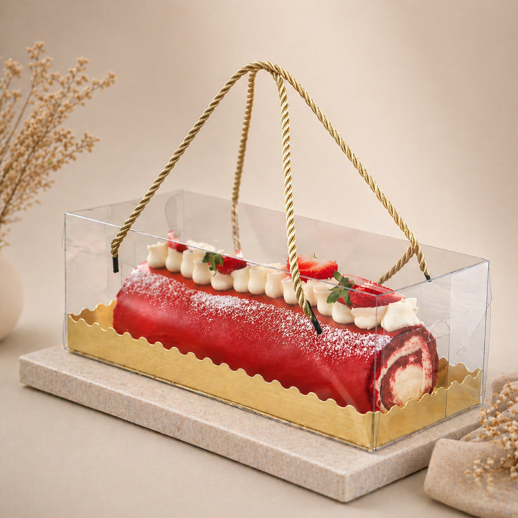 Box Mika Bolu Gulung Box Mika Kue Box Mika Puding (BOX SAJA)