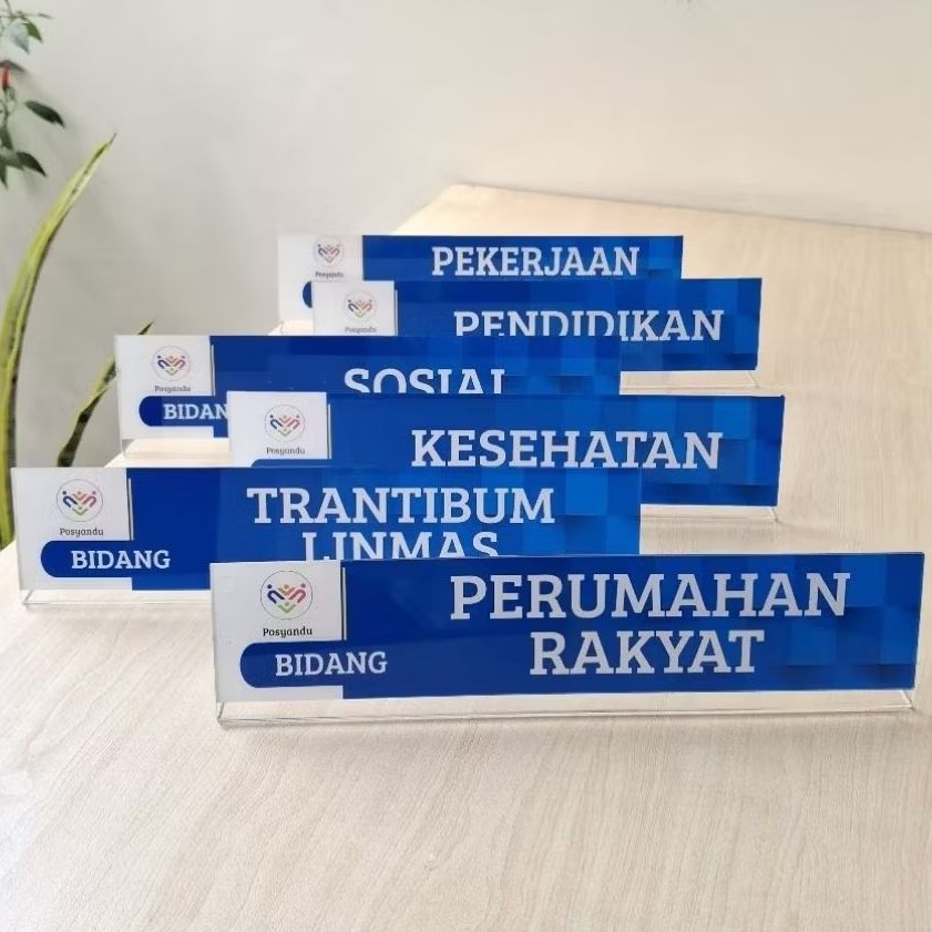 Paket Akrilik Papan Meja Posyandu 6 SPM - Papan Meja Posyandu 6 SPM