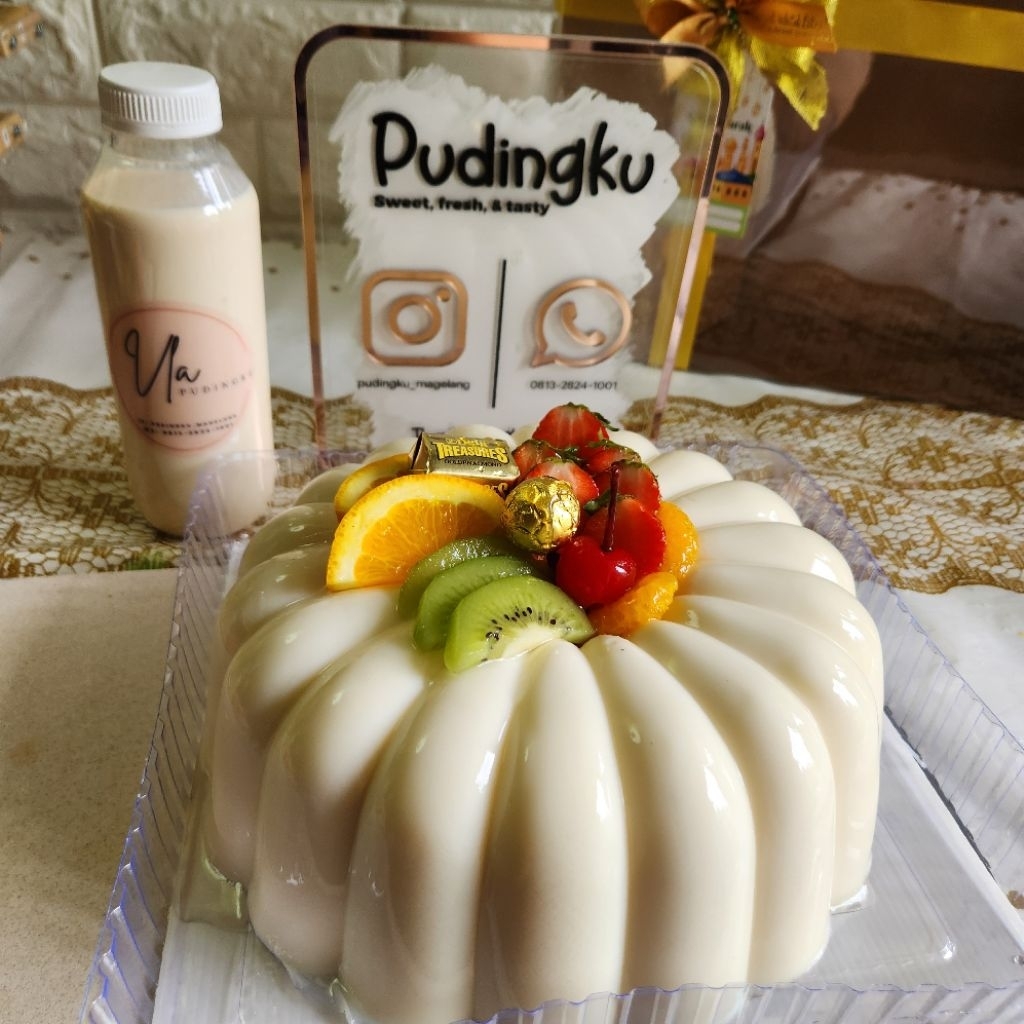 Milky Big Pudding Puding besar 24cm puding buah