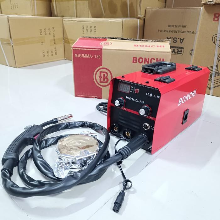 BONCHI Mesin Las Inverter MIG-130 IGBT 900 Watt / Mesin trafo las / Welding Machine / Welding Tools