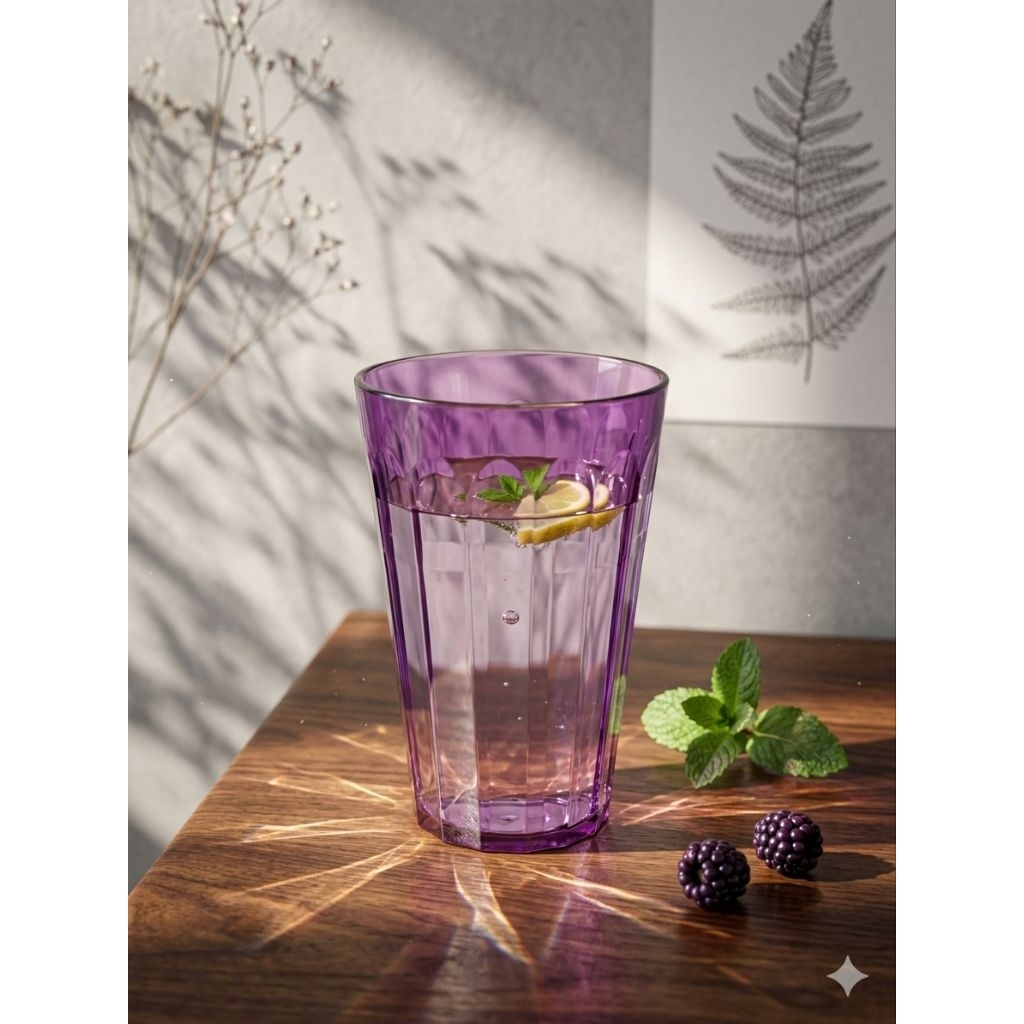Tupperware prism glass crystal - 475ml -  new, gelas kristal tupperware