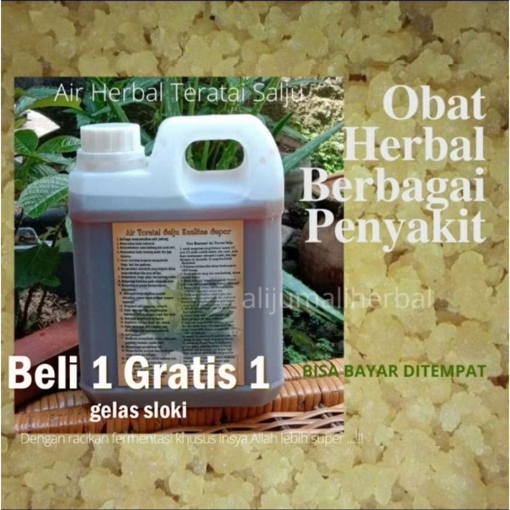 herbal air teratai salju Kualitas Super 1 liter siap minum  Teratai Salju Himalaya
