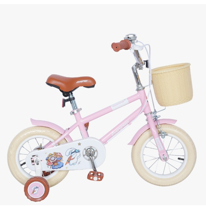Sepeda Anak Perempuan EVERGREEN Diamond size 12 16 18 Inch model Vintage Retro terbaru Kranjang Roda