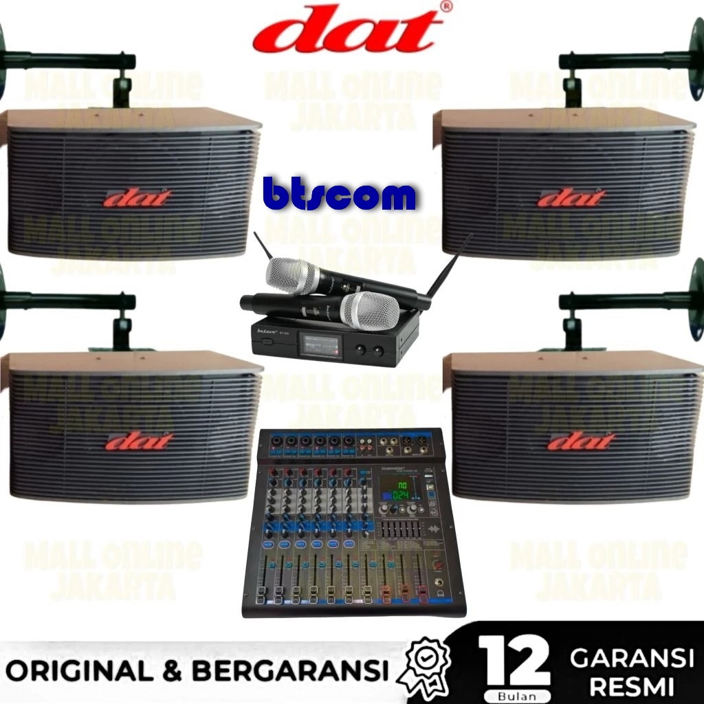 Paket sound system 4 speaker indoor dat 10 inch original karaoke