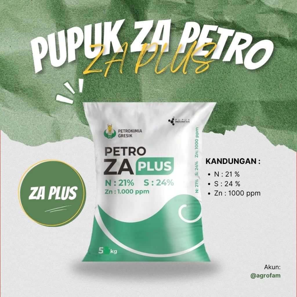 Pupuk petro ZA plus kemasan 5 kg (Repacking)