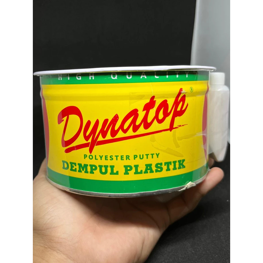 Dempul Dynatop Polyester Putty Dempul Plastik 1kg + obat/hardener