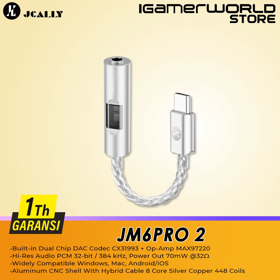 JCALLY JM6 PRO 2 / JM6PRO 2 CX31993 Portable Dongle Adapter USB DAC / AMP