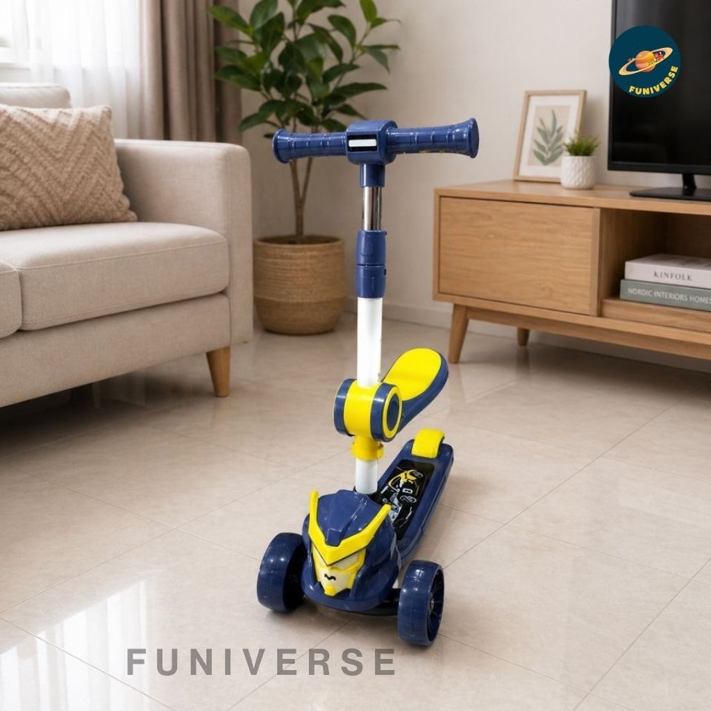 Funiverse Skuter otoped Anak Skuter duduk Skuter Lipat Skuter Mainan Anak