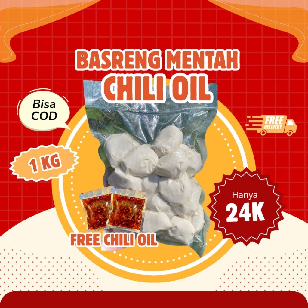 Basreng mentah kataji 1 Kg/ Basreng mentah viral/ Basreng vakum