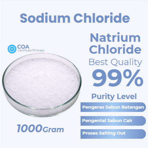 Sodium Chloride / Garam Sabun Detergen / NaCl / Natrium Chloride / Bahan Baku Sabun