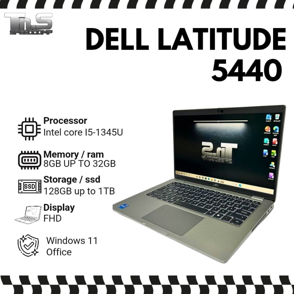 DELL LATITUDE 5440 13th INTEL CORE I5-1345U / 32GB RAM / 1TB SSD / FHD / KEYBOARD BACKLITE