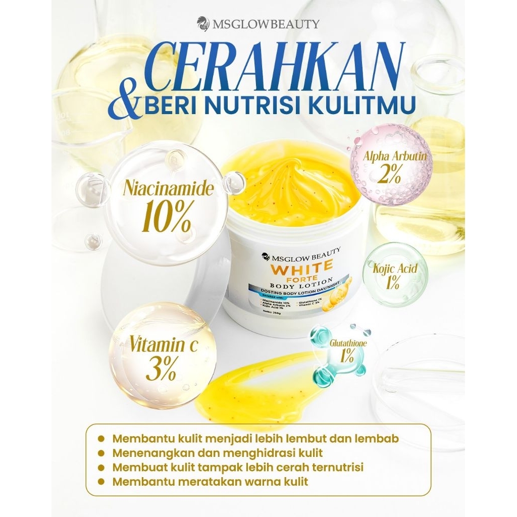 Body Lotion Pencerah Kulit dengan Niacinamide dan Alpha Arbutin